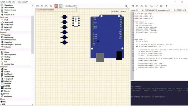 Simulasi Arduino Serial Interface dengan menggunakan RS232 смотреть онлайн