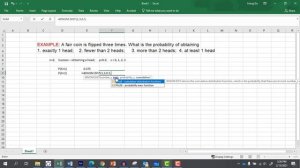 Calculate Probabilities from Binomial Probability Distribution Using Excel