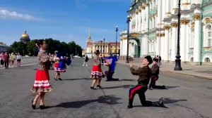 2 Ансамбль песни и пляски "Казаки Дона". Санкт-Петербург..Дворцовая площадь.Флешмоб июль 2023 г.