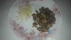 Спагетти с шампиньонами