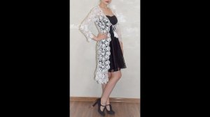 мк кисточки/кружевной кардиган.