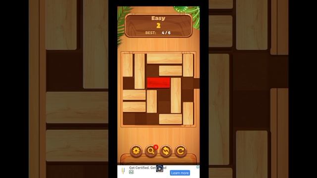 Unblock : Sliding Block Puzzle Easy Level 2 #shorts #vaibhavgaming