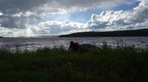 Рыбалка на хариуса на Ангаре вечером.Делаем «Сибирский настрой» без поплавка.