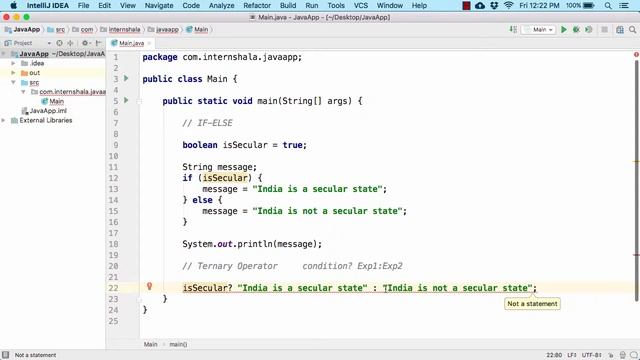 5.9 Operators - Ternary operator [learn Java]