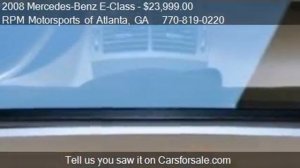 2008 Mercedes-Benz E-Class  - for sale in Atlanta, GA 30340