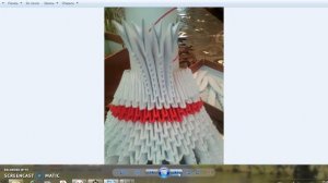 Ваза маки-модульное оригами