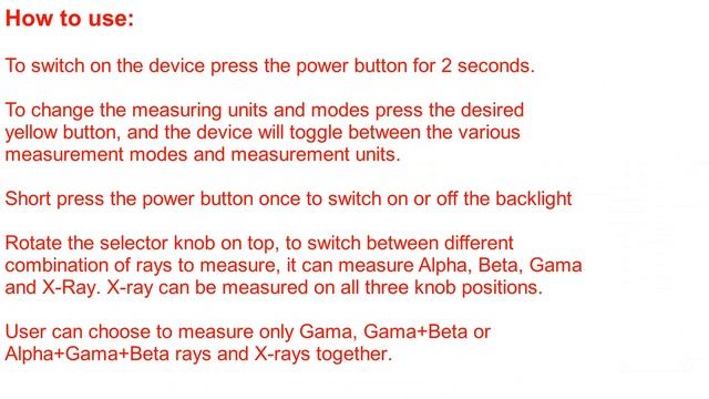 CEM DT-9501 Radiation Scanner смотреть онлайн