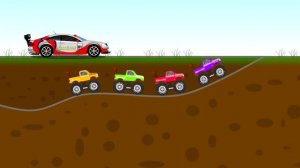 Super Car Monster Truck And a race through an obstacle course