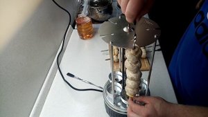 Шампиньоны на эл. шашлычнице✌️