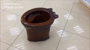 Унитаз для дачного туалета Portu коричневый. Santehklass.ru