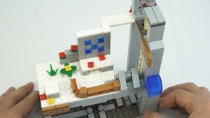 SX1013 My World The Mountain Cave Brick Sets Unbox & Speed Build Unofficial Lego Minecraft