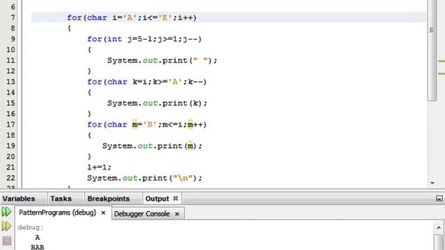 Java Programming Tutorial -PatternProgram-45