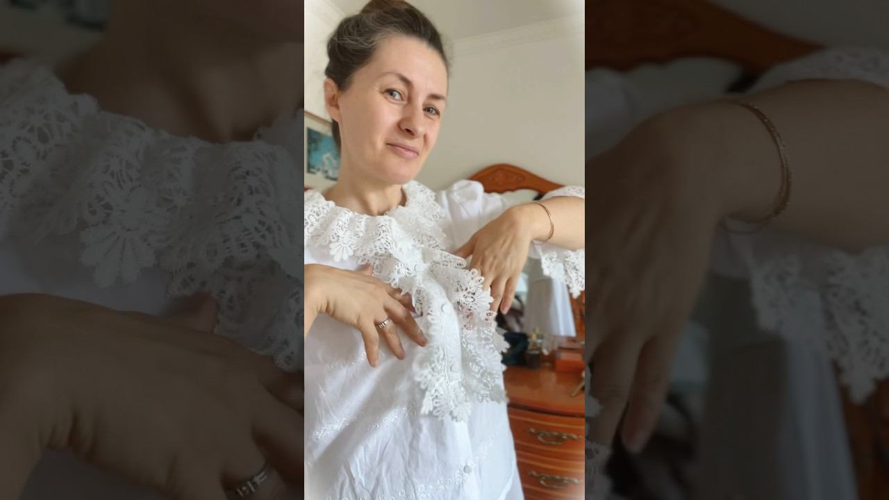 Жабо - как быстро украсить блузу