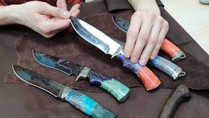 Шикарные ножи от Мастерской Семина / Новинки / Ламинированная сталь / Рукоять композит