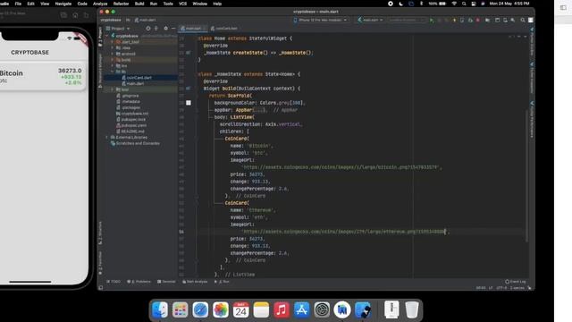 Flutter Crypto Price Tracker Full App Speed Code || Rest Api || Json || Custom Class || ListView смотреть онлайн
