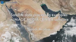 Satellite data processing examples in Image Media Center software Saudi Arabia