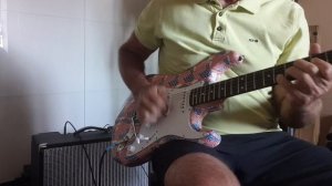 Cornford Harlequin Clone, Axl Strat, Wilkinson HQ pickups.