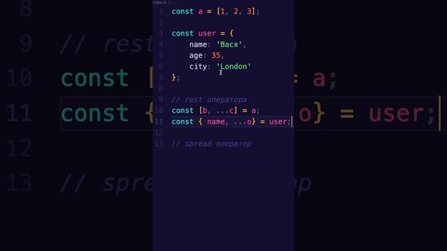 JavaScript: Rest vs Spread оператор