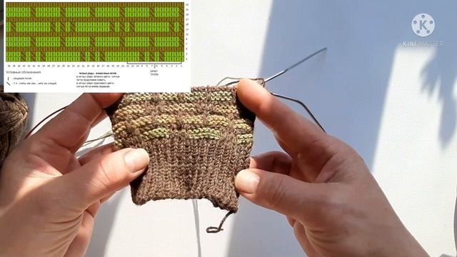 МК экспресс Мужские носки - Милитари. Ленивый жаккард. Легко и просто.