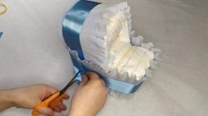 ПОДАРОК малышу. Торт из ПАМПЕРСОВ своими руками. DIY PAMPERS cake.