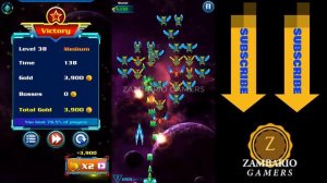 Alien Shooter Level 38 | Low Power Ship | Galaxy Attack | Pulse Blast | Zambario Gamers