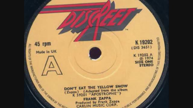Frank Zappa-Don't Eat The Yellow Snow смотреть онлайн