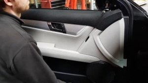 MERCEDES C-CLASS W204 - How To Remove Wing Mirror & Front Door Card Panel Removal 2007-2014