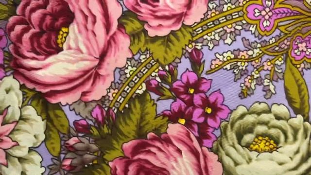 Павловопосадские платки: обзор личной коллекции (Цветущий сад, Счастливица, Вернисаж и другие)