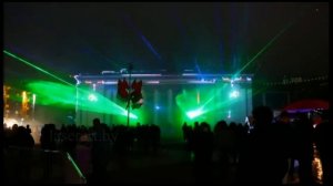 Лазерное шоу на Новогодней концертно-развлекательной программе в Гродно Беларусь 01 января 2021 год