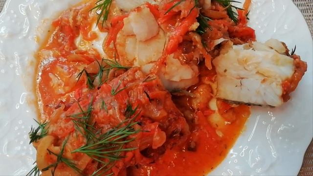 ПРОСТЫЕ 2 БЛЮДА на УЖИН. Рыба ХЕК и салат из капусты.