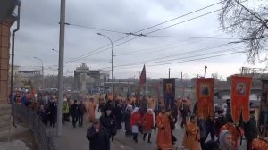 Пасхальный крестный ход в Новосибирске. 08.04.2018 1. Под колокольный звон!