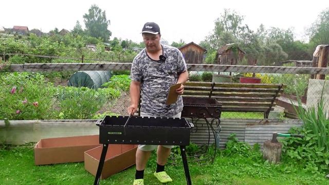 #Огород и #дача не только #грядки, но и #отдых, в основном это #шашлык. Обзор нового мангала Unikit смотреть онлайн