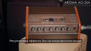 Обзор комбоусилителя для акустической гитары AROMA AG-26A