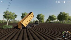 Трактор Т-25 и полуприцеп МАЗ для Farming Simulator 19 / Русские моды для FS 19