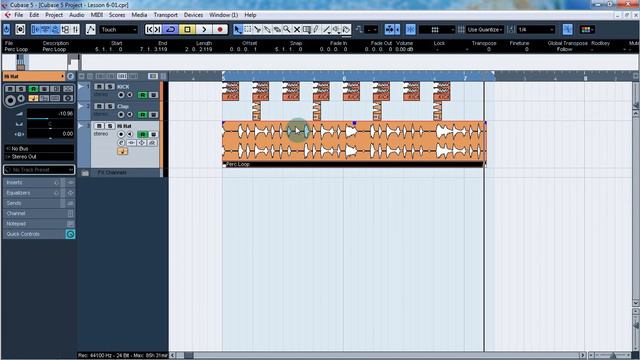 Уроки Cubase. Работа с барабанными лупами (Working With Loops) (Cubase Tricks 02)