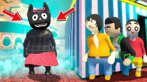 МУЛЬТЯШНАЯ КОШКА ИЩЕТ НАС! САМАЯ ОПАСНАЯ НЫЧКА! УГАРНЫЕ ПЛАСТИЛИНОВЫЕ ПРЯТКИ В HUMAN FALL FLAT