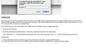 Apple: OS X Samba file sharing continuously asks for password (4 Solutions!!)