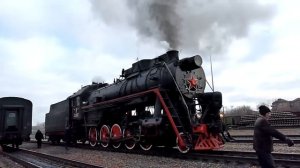 Steam Locomotive Паровоз Л-2057 27.11.11