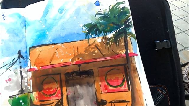 Urban Sketching in 40minutes timeplase! | Sketching My City #13 смотреть онлайн