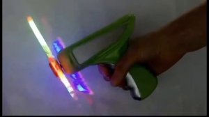 Пистолет-вертушка светящаяся музыкальная