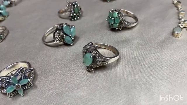 Украшения из серебра 925’ с бериллом. 8 915 560 22 88 смотреть онлайн