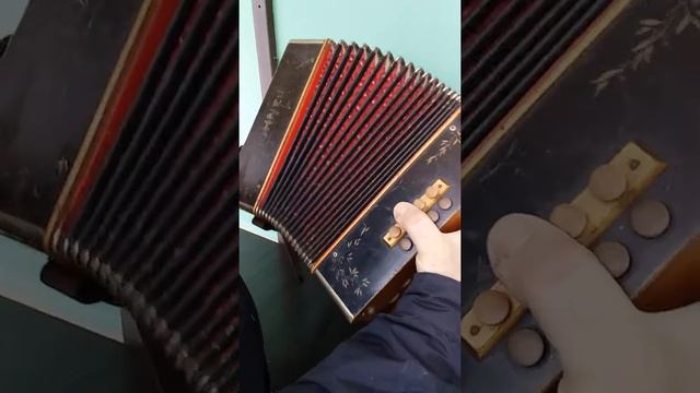 HOHNER Старинная Гармонь Гармошка / Меха Клавиши Целые / Играет ОТЛИЧНО!