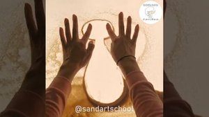 Таймлапс - Котёнок - Рисуем песком