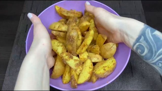 Хрустящая Картошечка с соусом Дор Блю