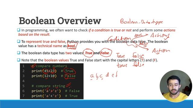 Lecture 9 - Python Boolean Concept in Details | Python Master Class | हिंदी में | CodeMyth