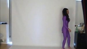 Spandex Purple Catsuit