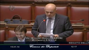 15/1/14 - M5S: Massimo Enrico Baroni denuncia in aula i nomi di chi ha firmato MES e Fiscal Compact