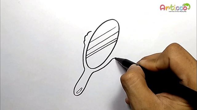 How To Draw Mirror Step by Step