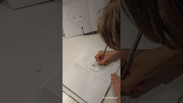 Как рисовать Аниме. 1.Автопортрет. смотреть онлайн