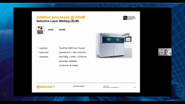 CONTINENTAL Engineering Services: interview about Additive manufacturing смотреть онлайн